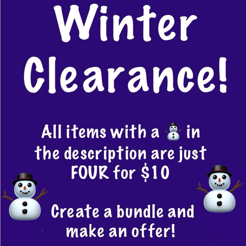 Sale ☃️ FOUR for $10!